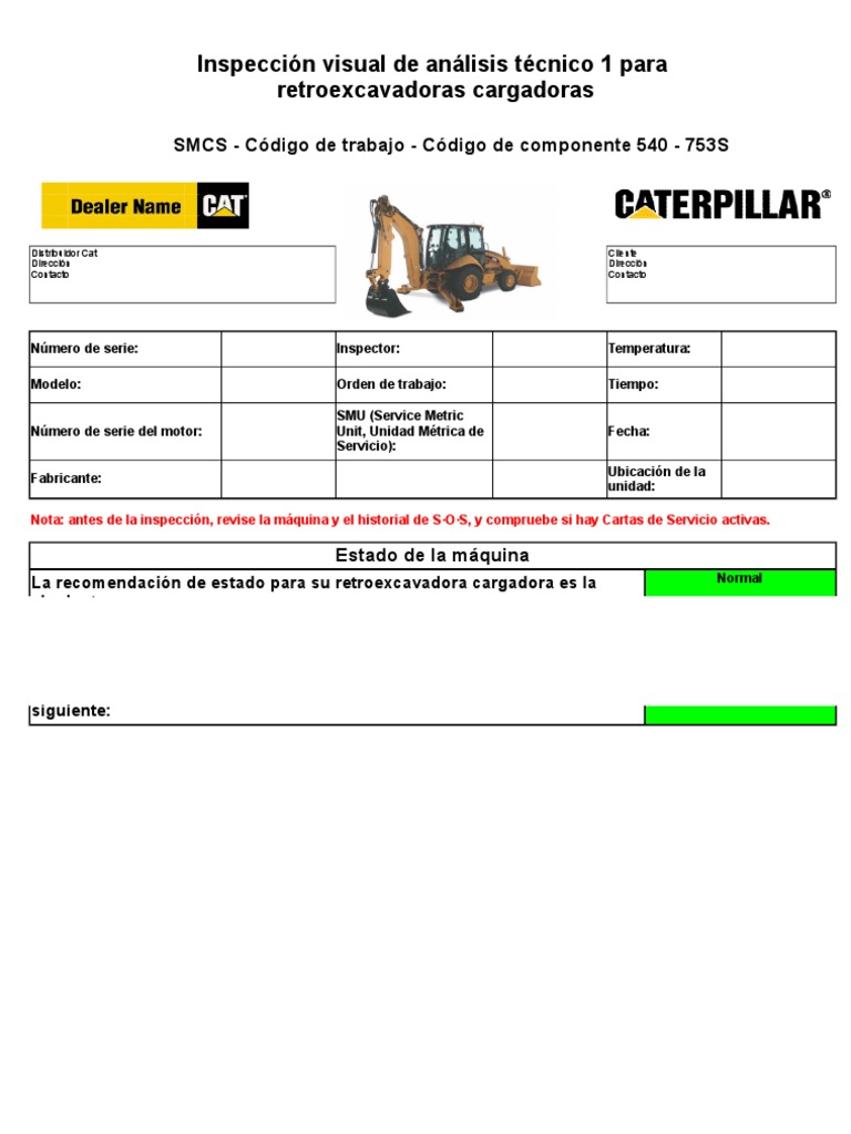 TA1 Spanish Backhoe Loader PDF Neumático Eje