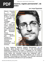 Vigilância Massiva, Registo Permanente, De Edward Snowden
