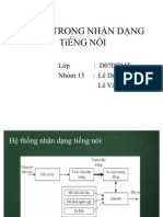 MFCC TRONG NHẬN DẠNG TiẾNG NÓI