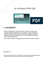 Cara Pelatihan Software POM QM