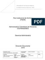 Plan Institucional de Archivos PDF