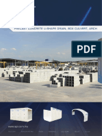 Precast Concrete U Shape Drain Box Culvert Arch PDF