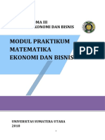 Modul Matematika Ekonomi Dan Bisnis PDF