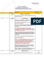 Example of Event Running Order With Emcee Script