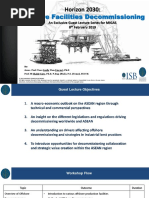 Offshore Facilities Decommissioning: Horizon 2030