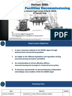 Offshore Facilities Decommissioning: Horizon 2030