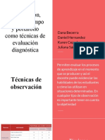 Técnicas de observación, diario de campo y portafolio como instrumentos de evaluación diagnóstica