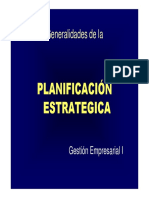 Planificación Estratégica Gestión Empresarial 1