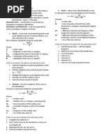 Steps in Solving The Mode of The Grouped Data