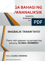 Mga Bahagi NG Pananaliksik