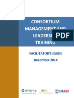 Consortium Management and Leadership Training Facilitators Guide