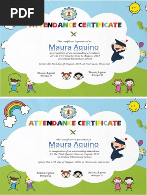 Certificate of Attendance
