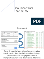 Tutorial Import Data Fail CSV