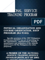 National Service Training Program