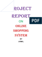 Project On Online Shopping System