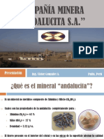 PresentaciÃ N CompaÃ Ia Minera Andalucita S.A. Mayo 28