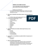 Heridas por arma blanca: clasificación y características