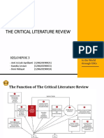 Metode Penelitian (The Critical Literatur Review)