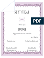 Contoh Sertifikat