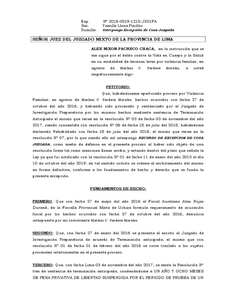 Cosa Juzgada | PDF | Sentencia (ley) | Ley procesal