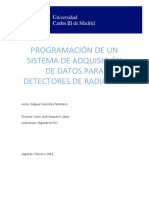 Programación de Un Sistema de Adquisición de Datos para Detectores de Radiación