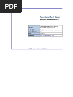 Functional Test Cases: Application: Risk Management V 1.1