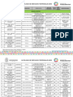 Catalogo de Refugios Temporales 2019 Sinfondo