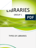 Libraries: Group 1