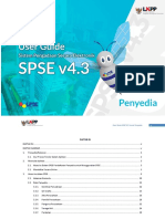 User Guide SPSE v4.3 User Penyedia 15 November 2018