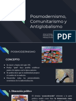 Posmodernismo, Comunitarismo y Antiglobalismo