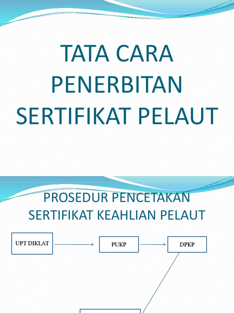  Prosedur Penerbitan Sertifikat Pelaut 