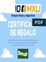 Diseño Certificado de Regalo