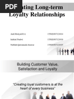 Creating Long-Term Loyalty Relationships