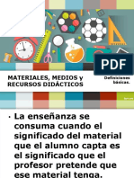 Materiales, Medios y Recursos Didacticos