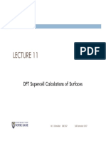 Lecture 11 Wschnei1coursescbe547lectureslecture11lecture 11 DFT Supercell PDF