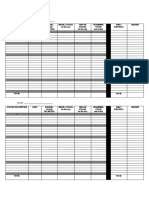 Daily stock tracking sheet template