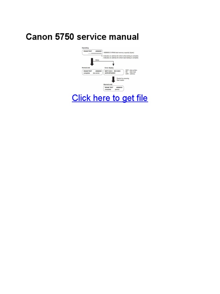 Canon 5750 Service Manual
