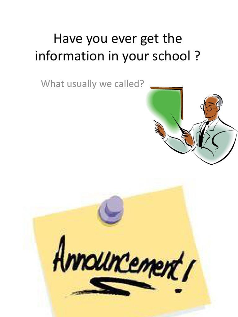 Have You Ever Get The Information in Your | PDF | Language Arts ...