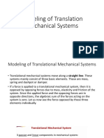 Control 3modeling of Translation Mechanical Systems