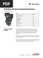 PanelView Standard Terminal Specifications