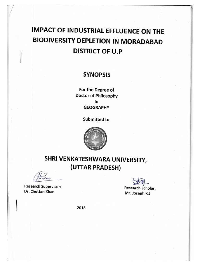phd synopsis in geography pdf