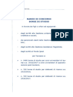 Bando Borse Di Studio Universitarie Aa 2015-2017 PDF