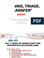 Skrining Triage, Transfer Pasien