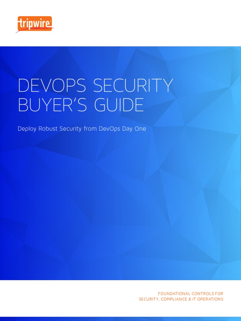 Tripwire Devops Security Buyers Guide PDF | PDF | Computer Security ...