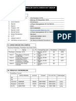 Form Daftar Riwayat Hidup