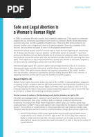 Safe and Legal Abortion Is A Womans Human Right