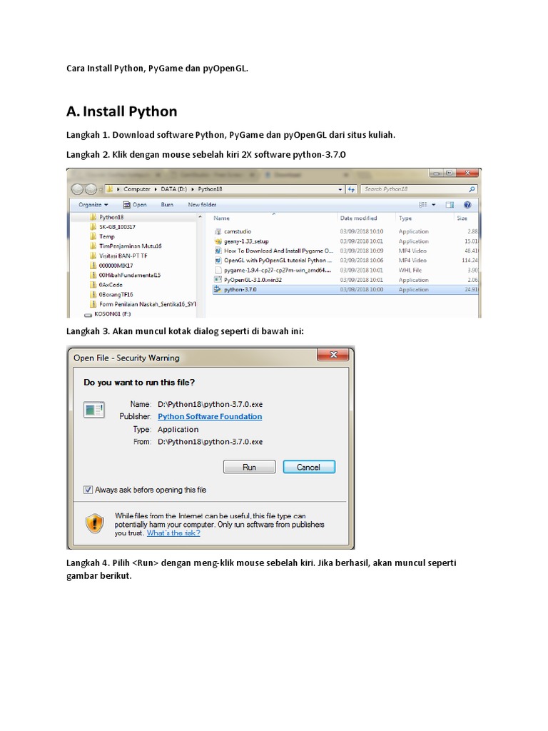 Cara Install Python | PDF