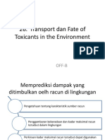 Transport Dan Fate of Toxicants in The Environment