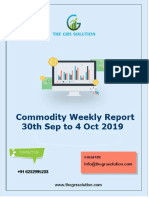 The Grs Solution Weekly Commodity Report 30 September 2019