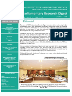 Parliamentary Research Digest: Editorial